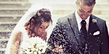 Wedding couple celebration