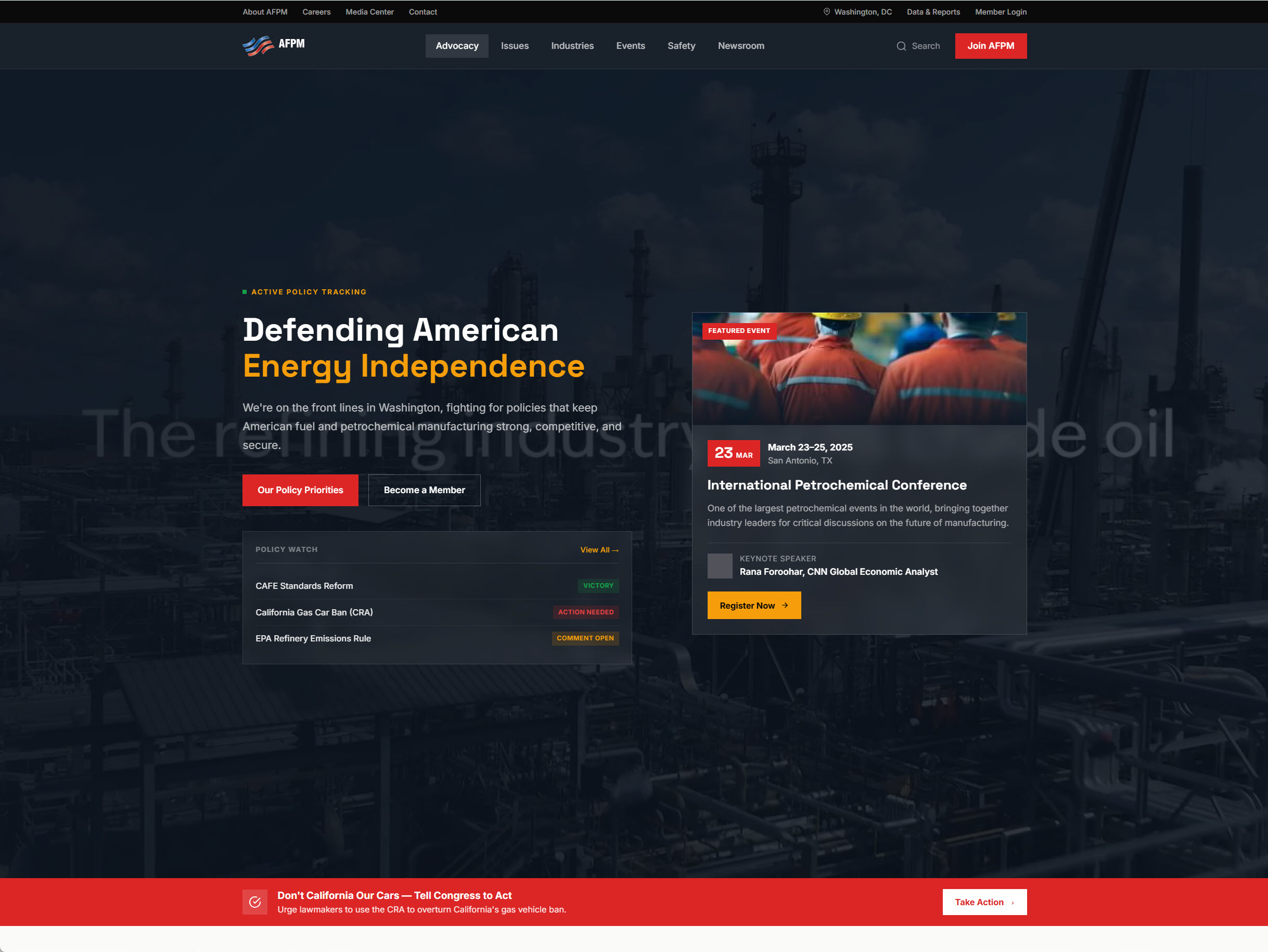 AFPM: American Fuel & Petrochemical Manufacturers - Concept Preview