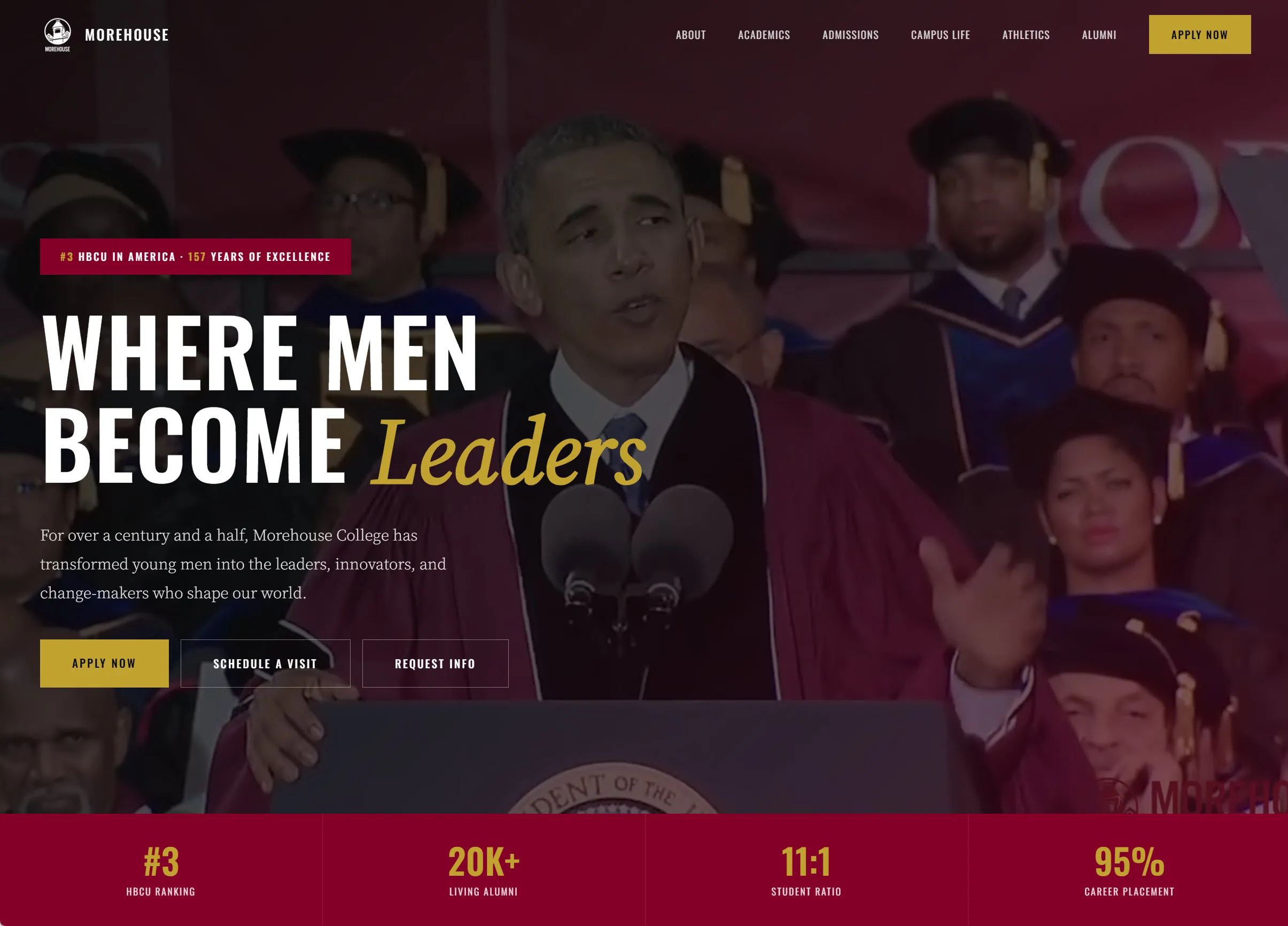 Morehouse College: Website Redesign - Concept Preview